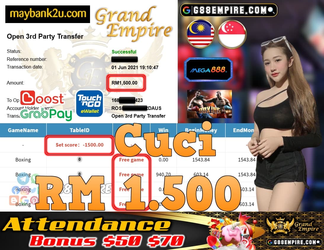 MEGA888-BOXING CUCI RM1,500!!!