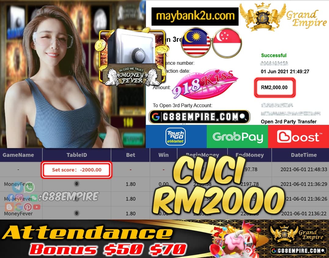 918KISSORI - MONEYFEVER CCUI RM2000 !!!