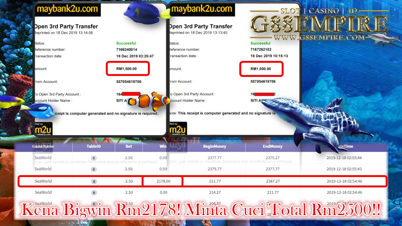 MEMBER MAIN SEAWORLD MINTA CUCI RM2,500!!!