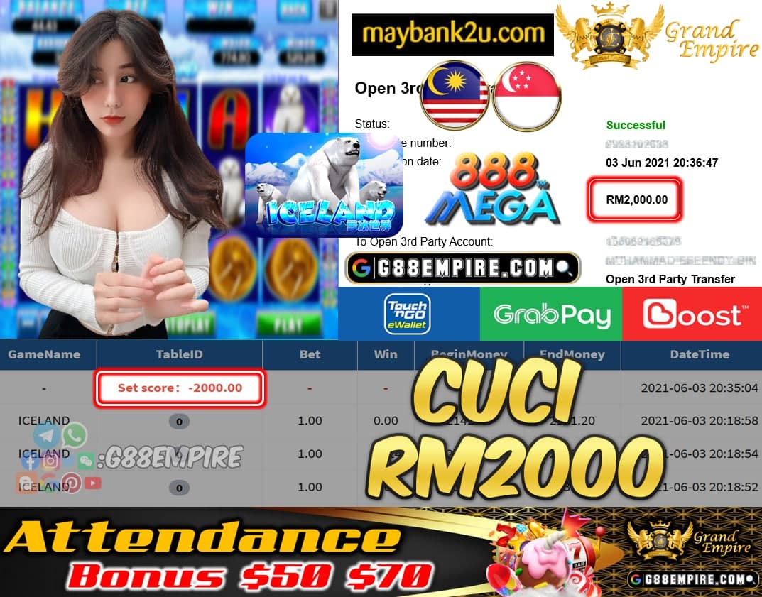 MEGA888 - ICALAND CUCI RM2000 !!!