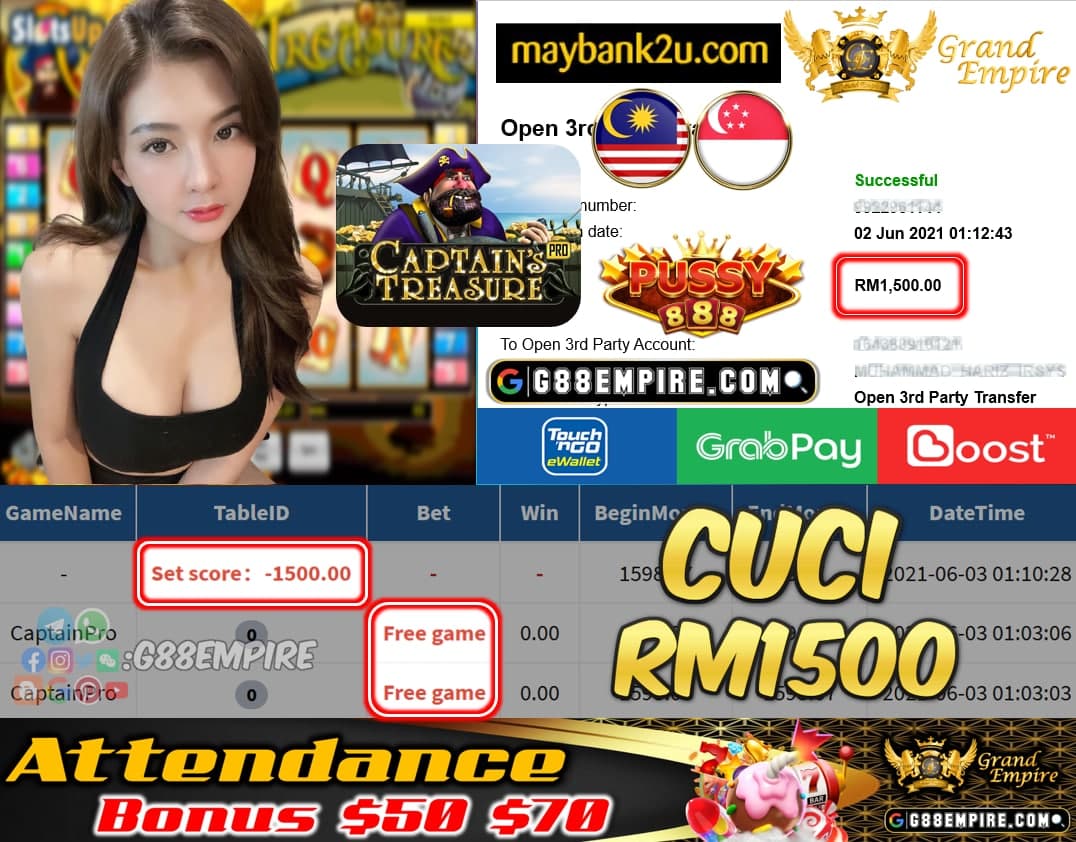 PUSSY888 - CAPTAINPRO CUCI RM1500 !!!