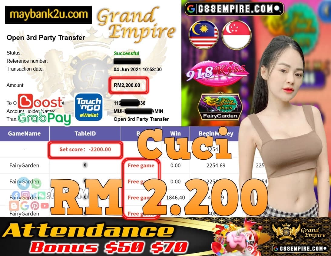 918KISS ORI - FAIRYGARDEN CUCI RM2,200!!!