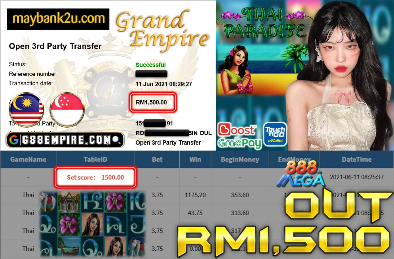 MEGA888 - THAI CUCI RM1500 !!!