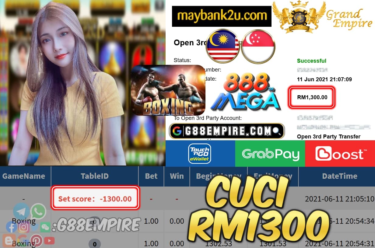 MEGA888 - BOXING CUCI RM1300 !!!