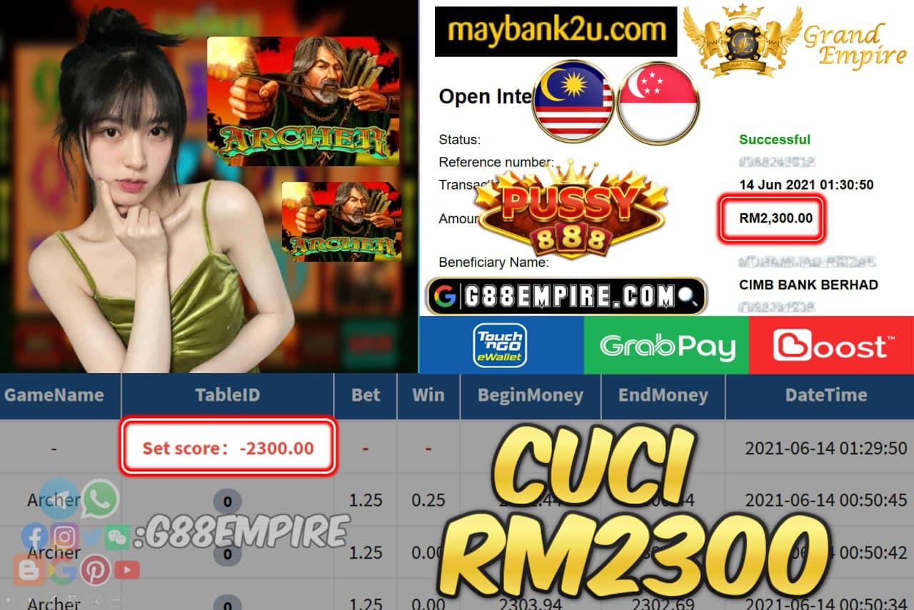 PUSSY888 - ARCHER CUCI RM2300 !!!