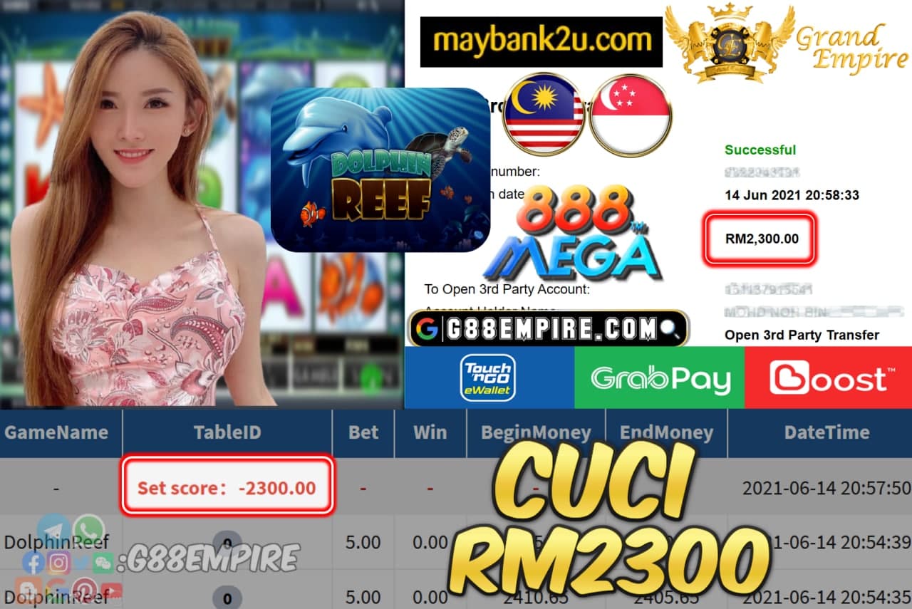 MEGA888 - DOLPHINREEF CUCI RM2300 !!!