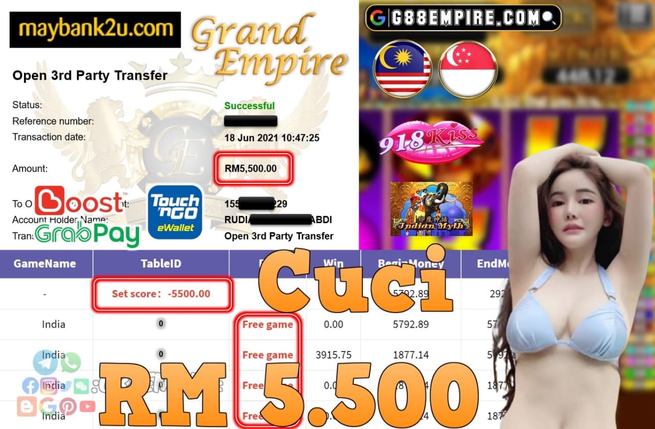 918KISS ORI - INDIA CUCI RM5,500!!!