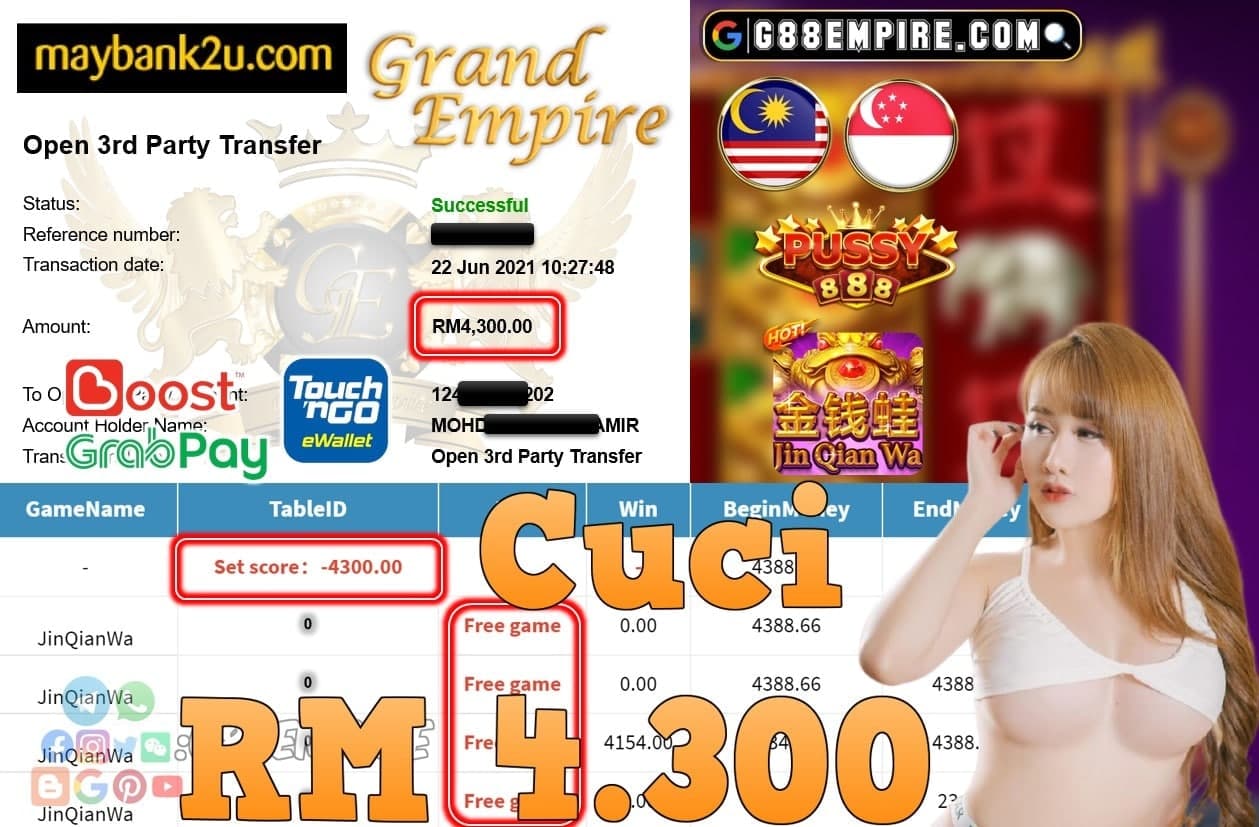 PUSSY888 - JINQIANWA CUCI RM4,300!!!