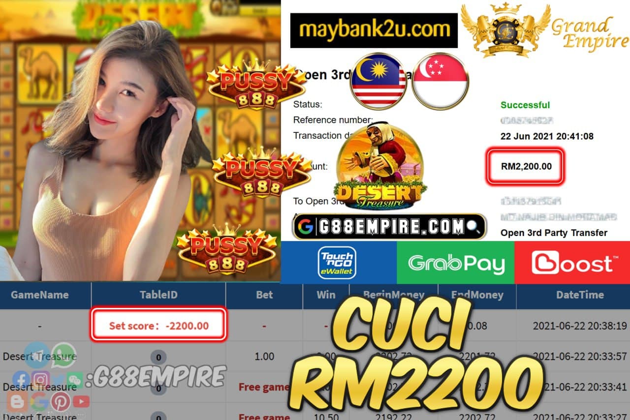 PUSSY888 - DESERTTREASURE CUCI RM2000 !!!