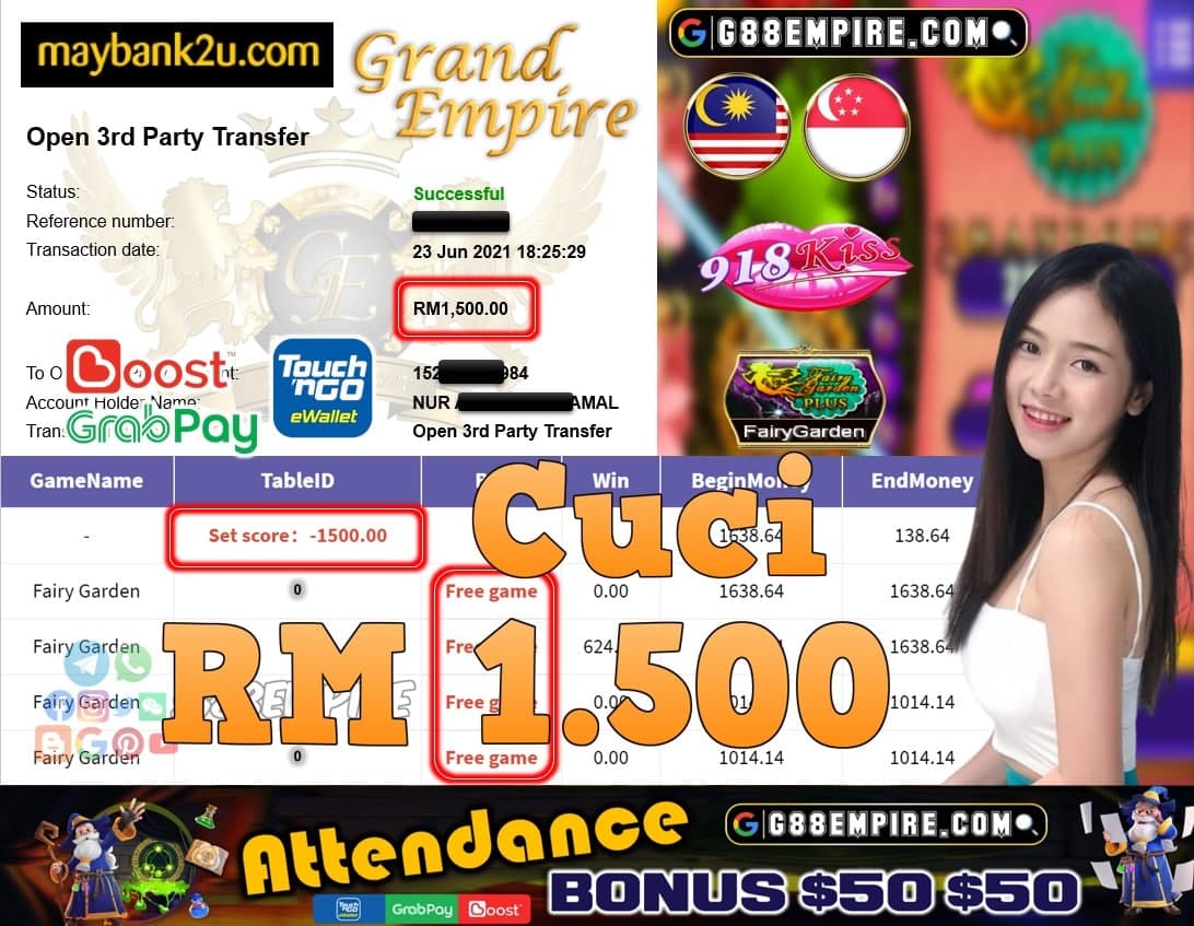 918KISS ORI - FAIRYGARDEN CUCI RM1,500!!!