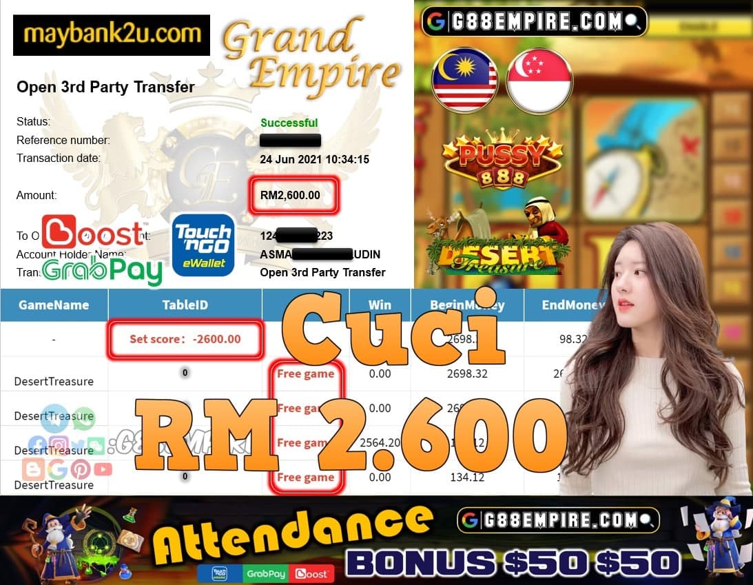 PUSSY888 - DESSERTTREASURE CUCI RM2,600!!!