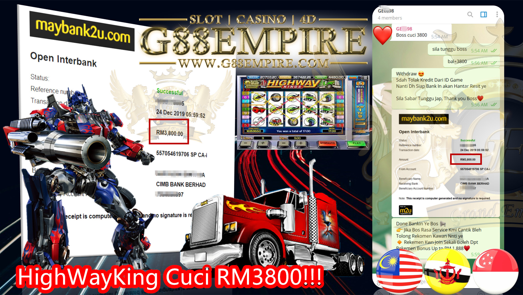 MEMBER MAIN HIGH WAY KING CUCI RM3,800!!!