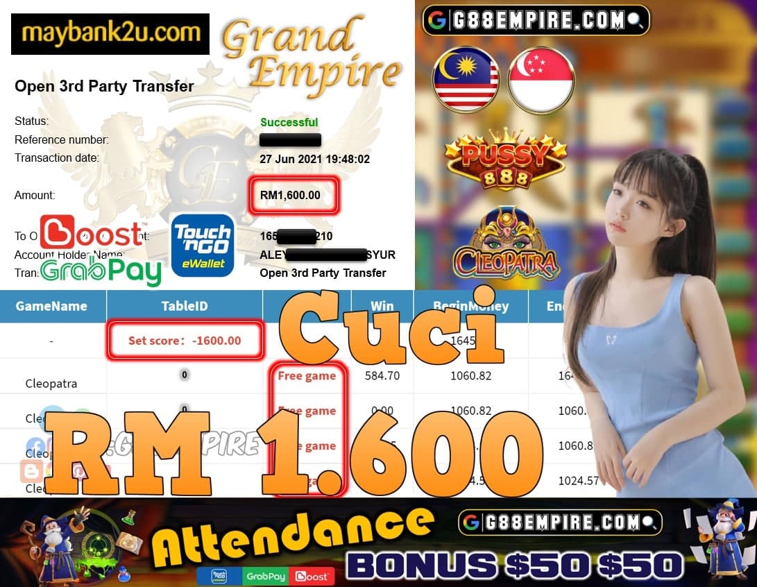 PUSSY888 - CLEOPATRA CUCI RM1,600!!!