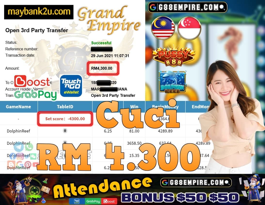 PUSSY888 - DOLPHINREEF CUCI RM4,300!!!