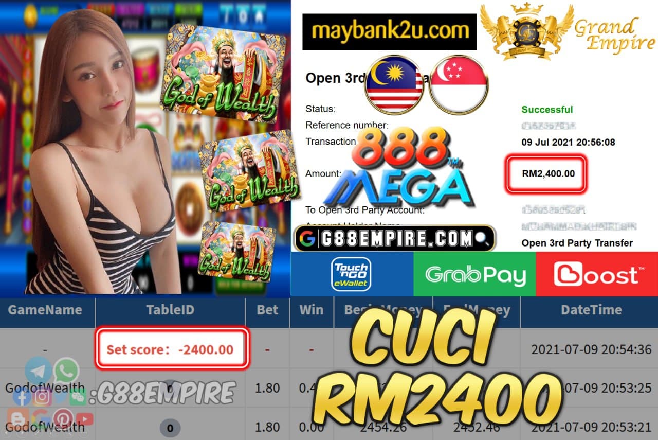 MEGA888 - GODOFWEALTH CUCI RM2400 !!!