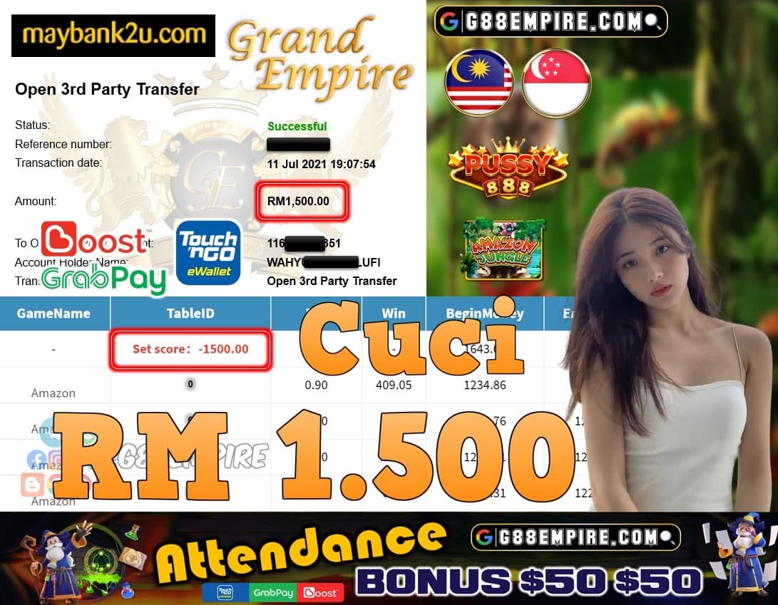 PUSSY888 - AMAZON CUCI RM1,500!!!