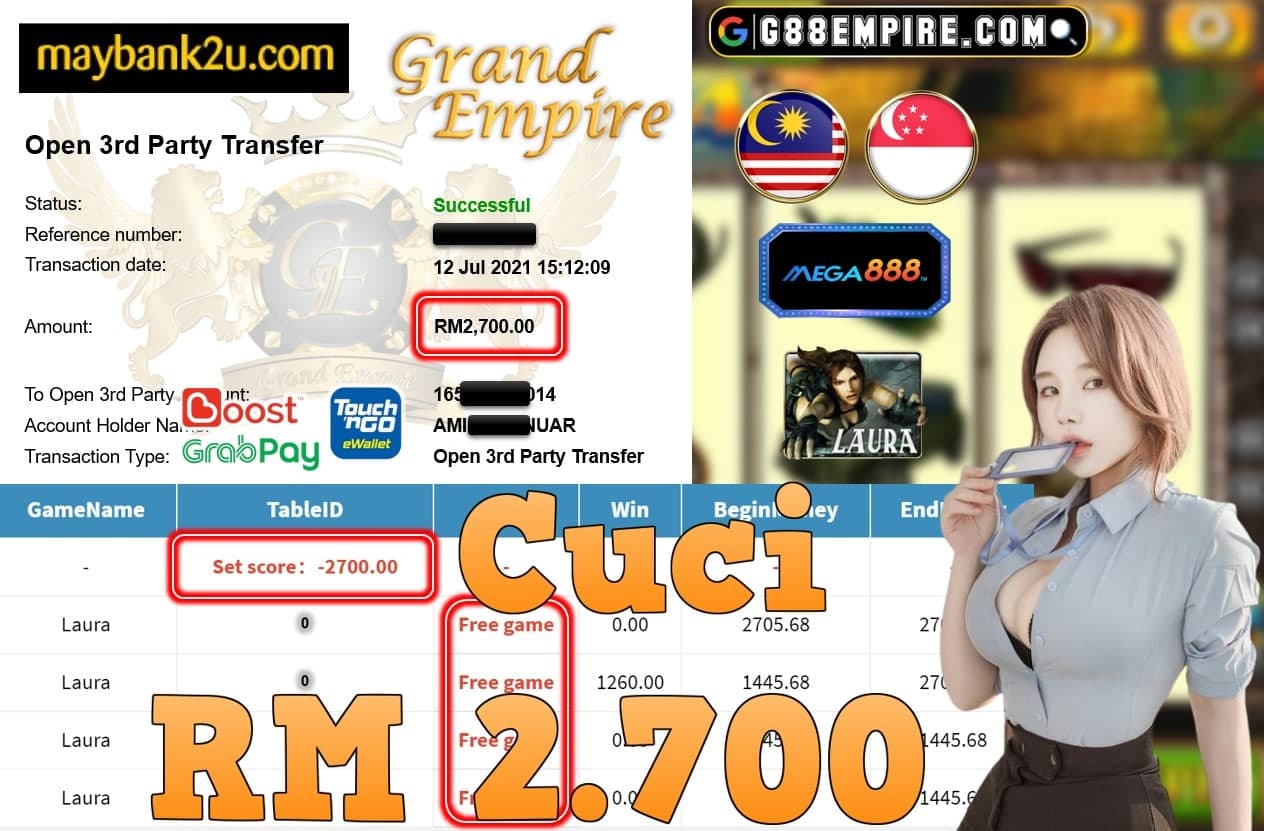 MEGA888 - LAURA CUCI RM2,700!!!