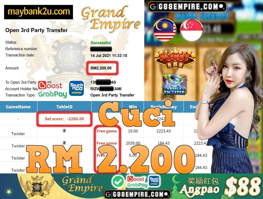 PUSSY888 - TWISTER CUCI RM2,200!!!