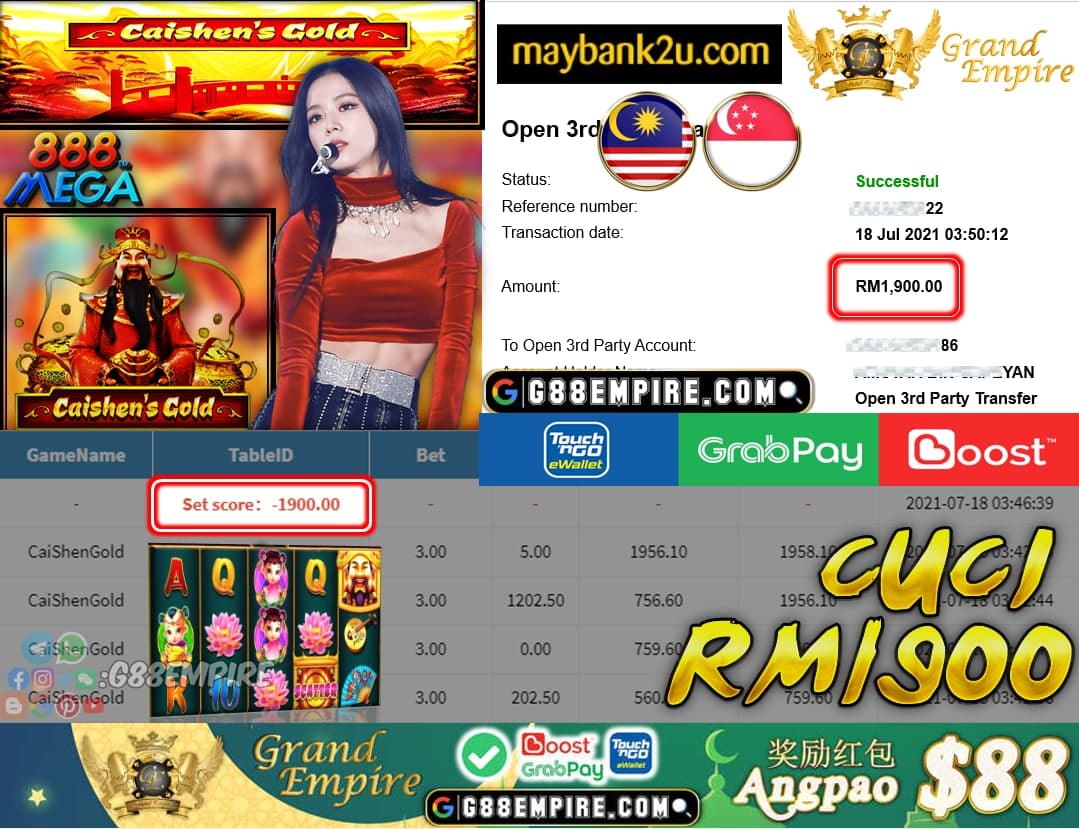 MEGA888 - CAISHENGOLD CUCI RM1900 !!!