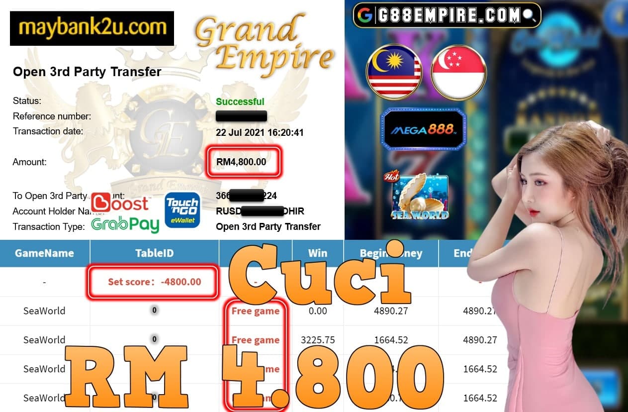 MEGA888 - SEAWORLD CUCI RM4,800!!!