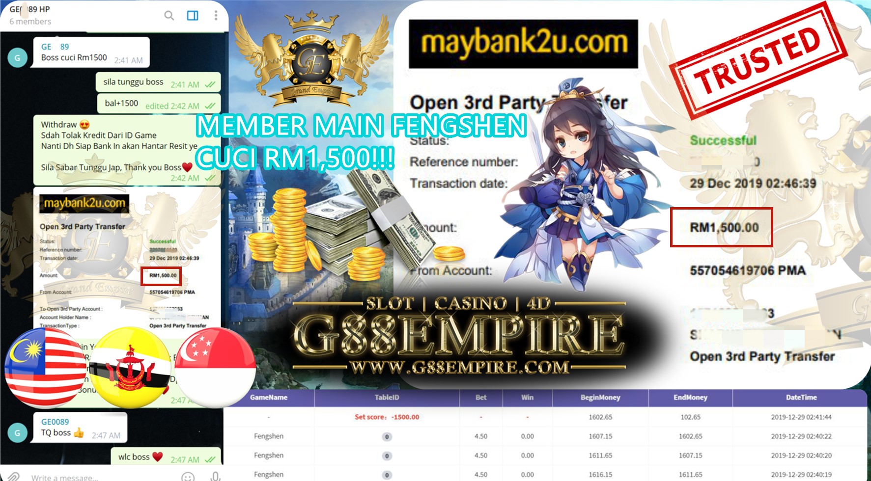 MEMBER MAIN FENG CUCI RM1,500!!!