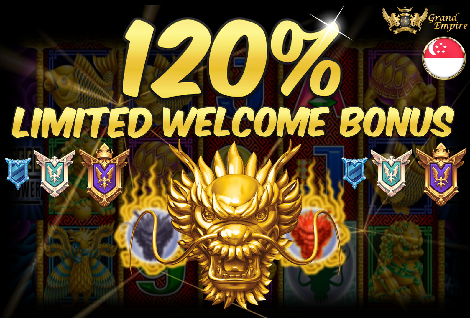 120% LIMITED WELCOME BONUS