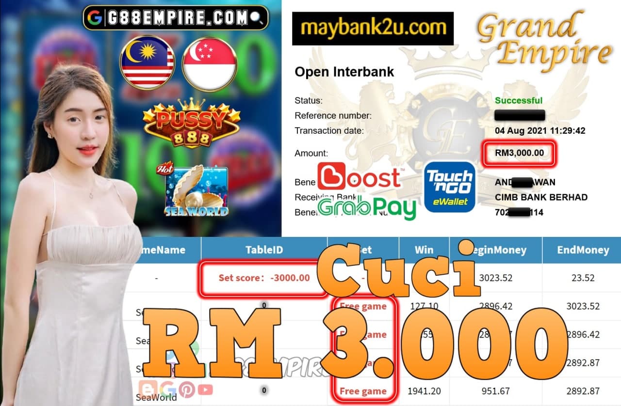 PUSSY888 - SEAWORLD CUCI RM3,000!!!