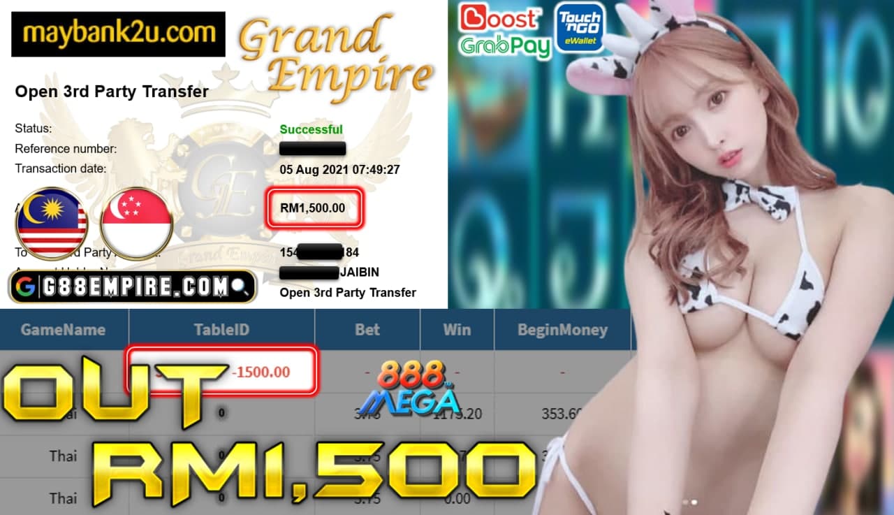 MEGA888 - THAI CUCI RM 1.500!!!