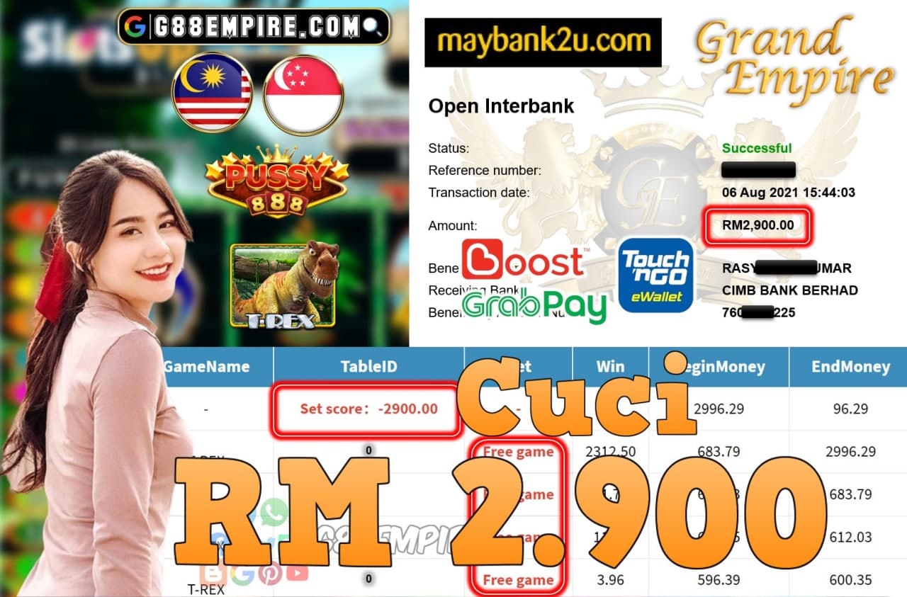 PUSSY888 - T-REX CUCI RM2,900!!!