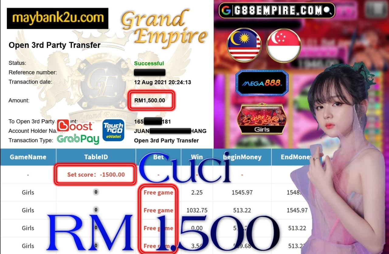 MEGA888 - GIRLS CUCI RM1,500!!!