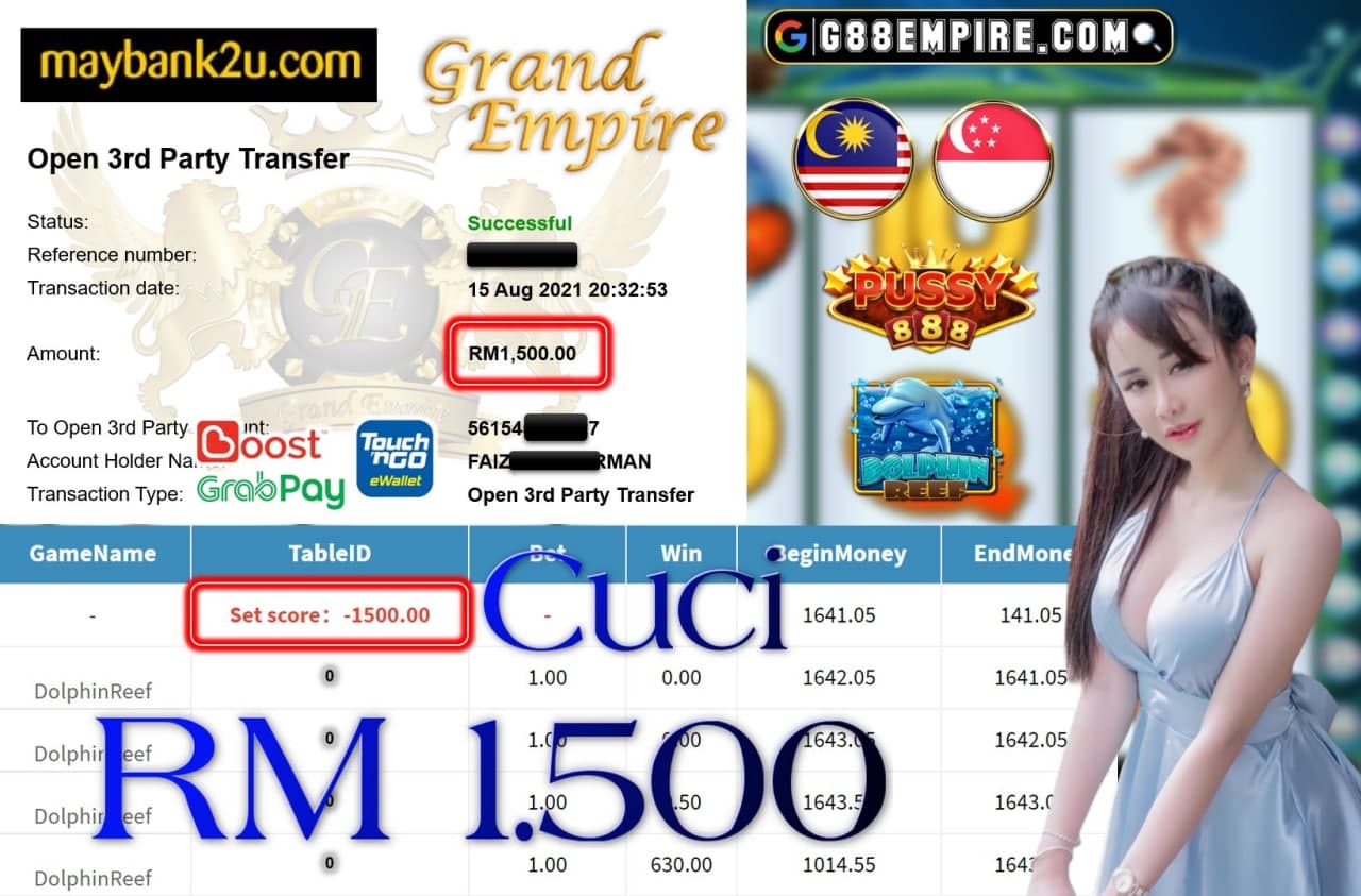 PUSSY888 - DOLPHINREEF CUCI RM1,500!!!