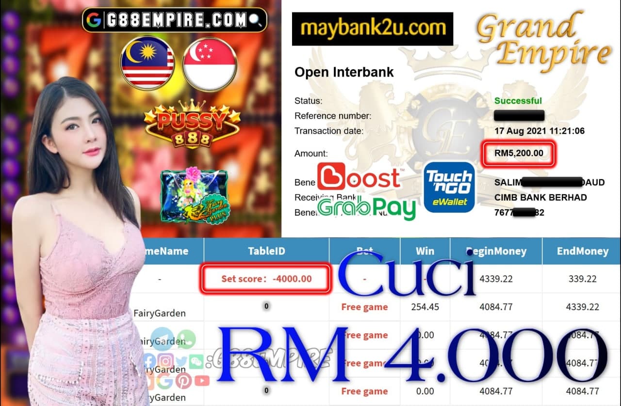 PUSSY888 - FAIRYGARDEN CUCI RM4,000!!!