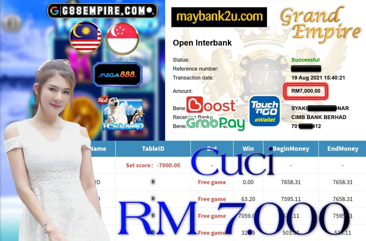 MEGA888 - ICELAND CUCI RM7,000!!!