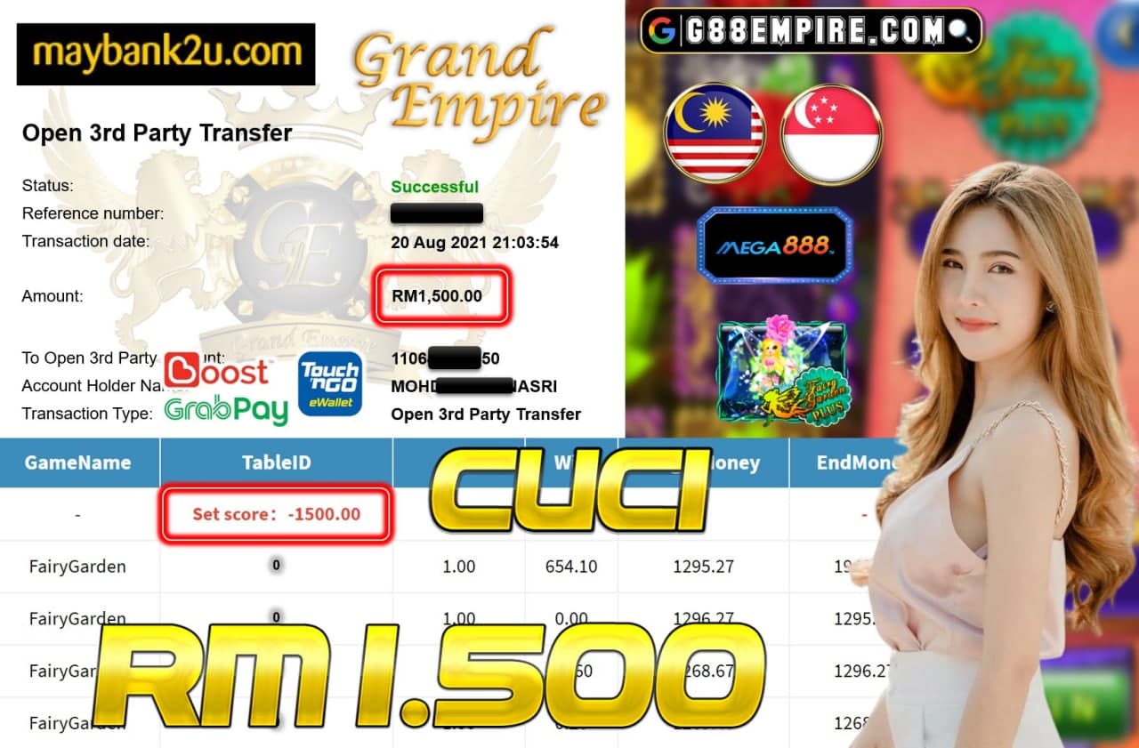 MEGA888 - FAIRYGARDEN CUCI RM1,500!!!