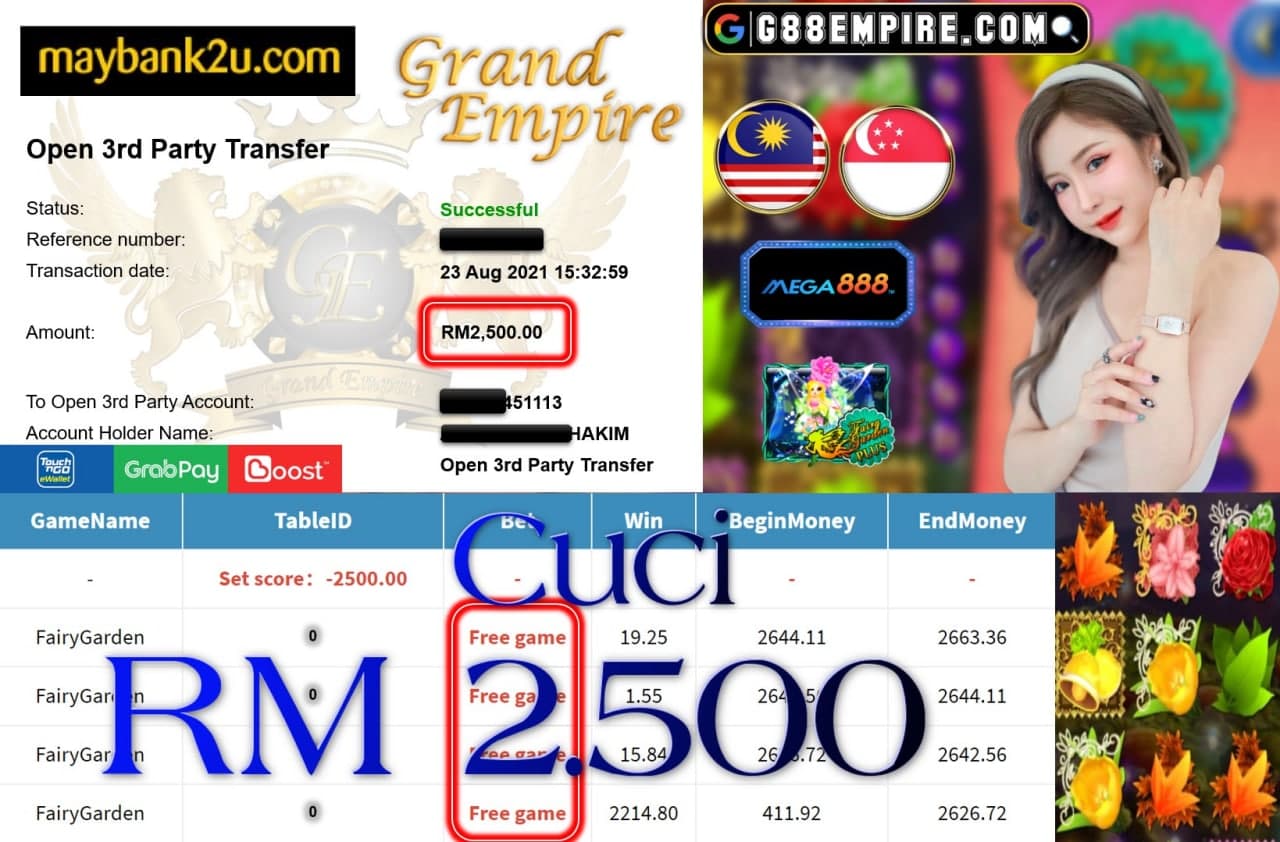 MEGA888 - FAIRYGARDEN CUCI RM2,500!!!