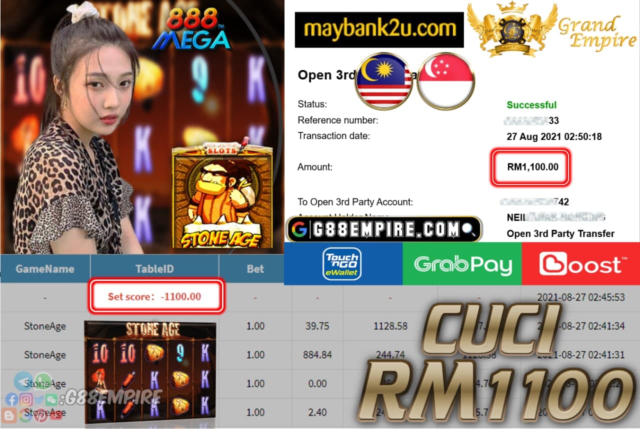 MEGA888 - STONEAGE CUCI RM1,100!!!