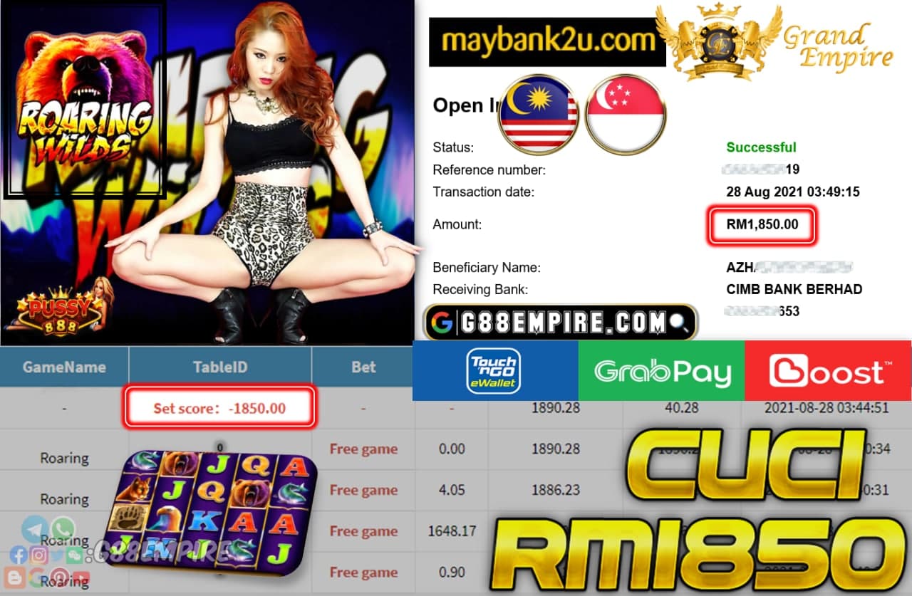 PUSSY888 - ROARING CUCI RM1,8500!!!