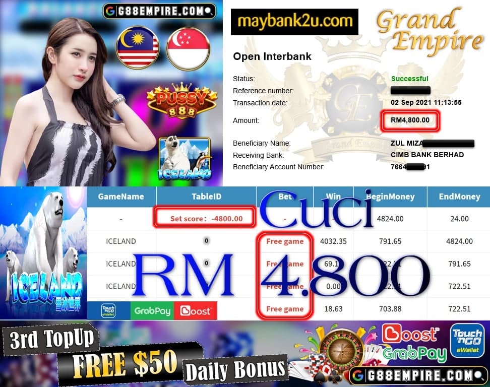 PUSSY888 - ICELAND CUCI RM4,800!!!