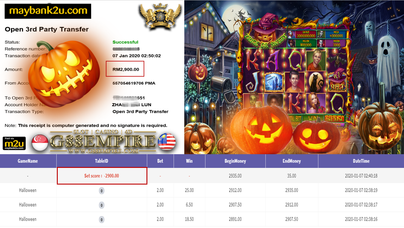 MEMBER  MAIN 918KISS HALLONWEEN DPT CUCI RM2900!!!