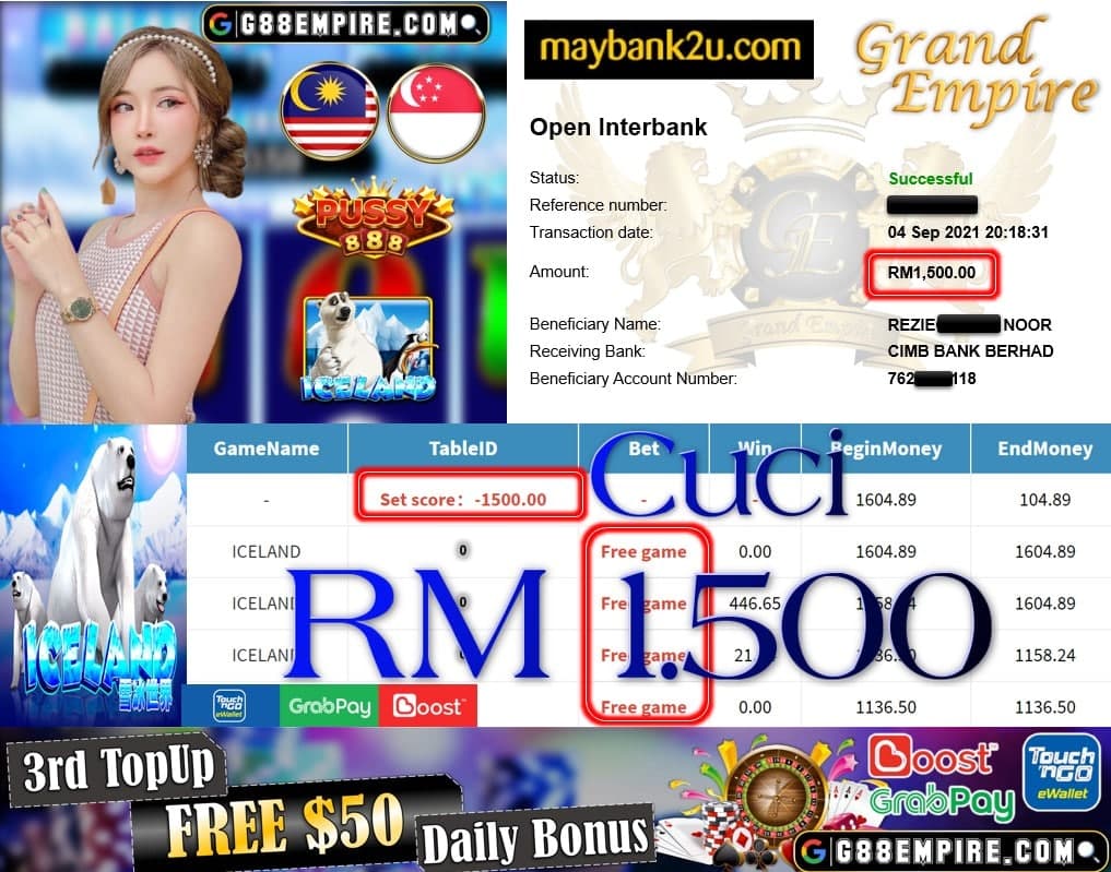 PUSSY888 - ICELAND CUCI RM1,500!!!