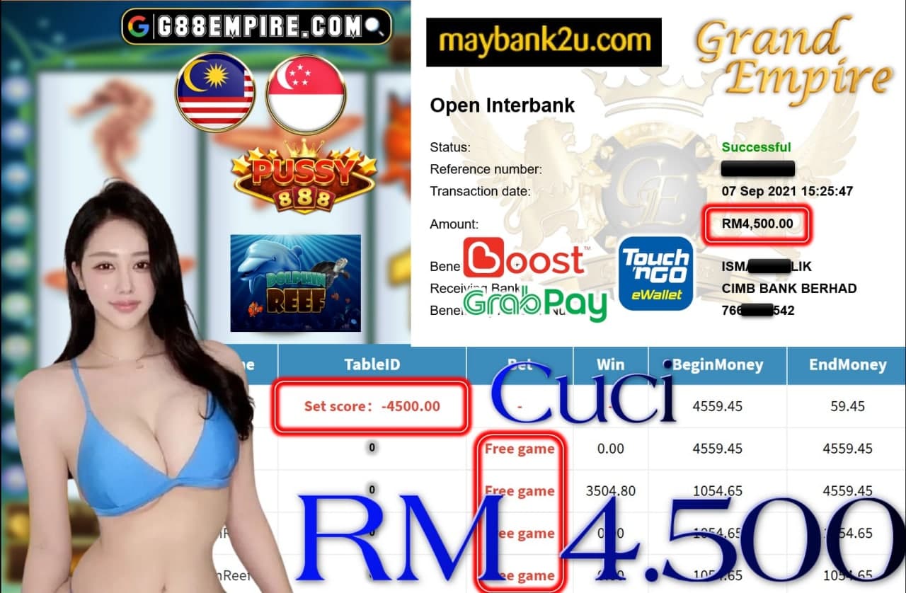 PUSSY888 - DOLPHINREEF CUCI RM4,500!!!