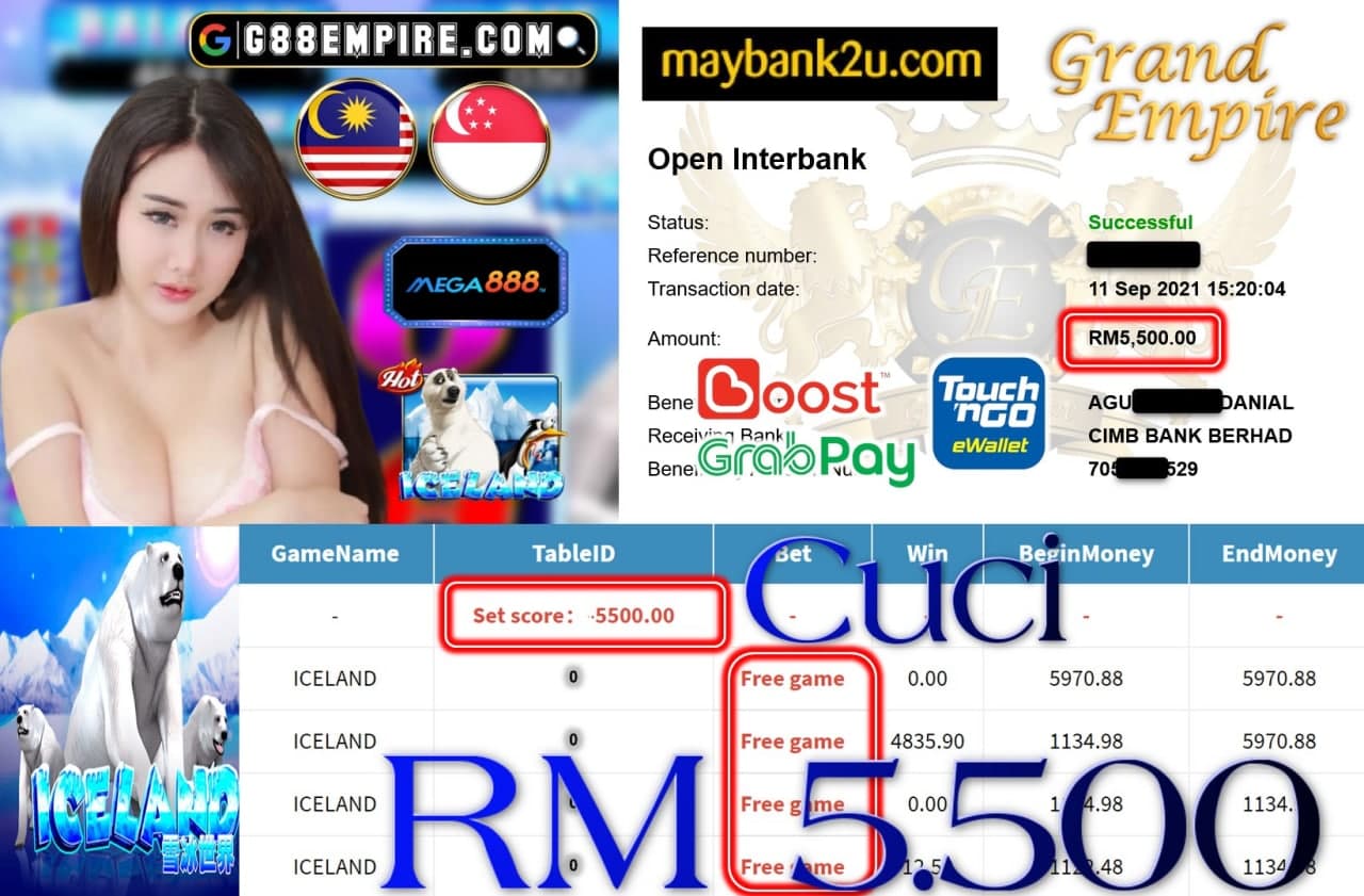 MEGA888 - ICELAND CUCI RM5,500!!!