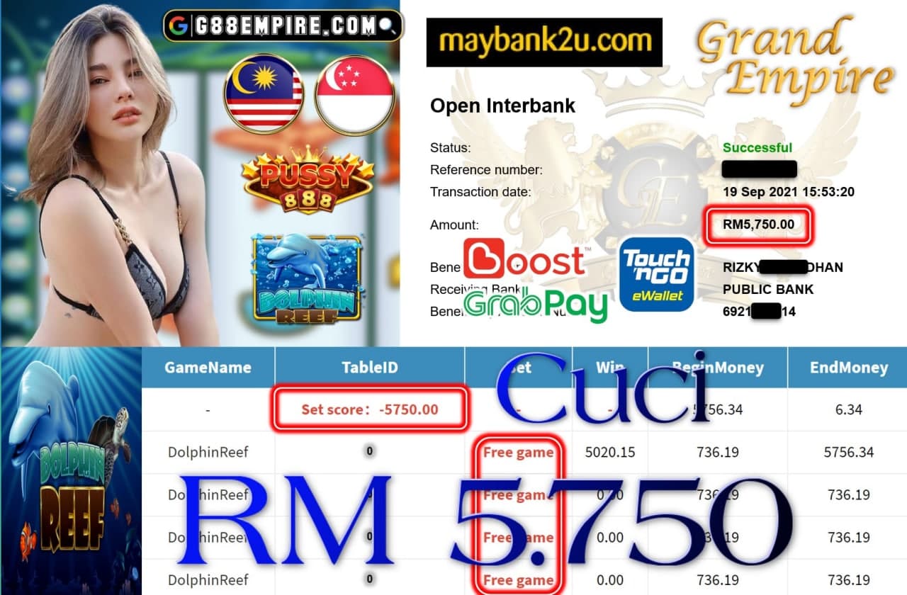 PUSSY888 - DOLPHINREEF CUCI RM5,750!!!