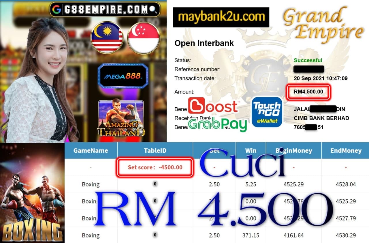 MEGA888 - BOXING CUCI RM4,500!!!