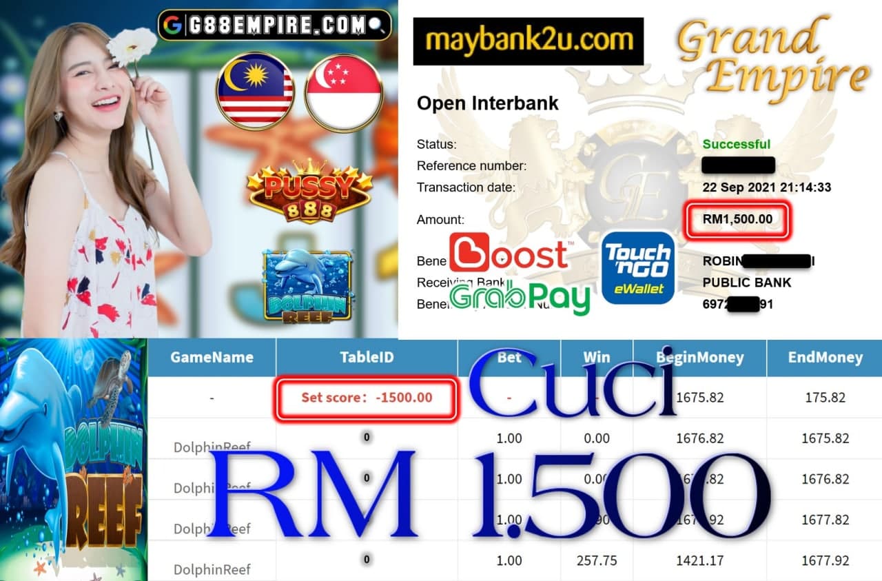 PUSSY888 - DOLPHINREEF CUCI RM1,500!!!