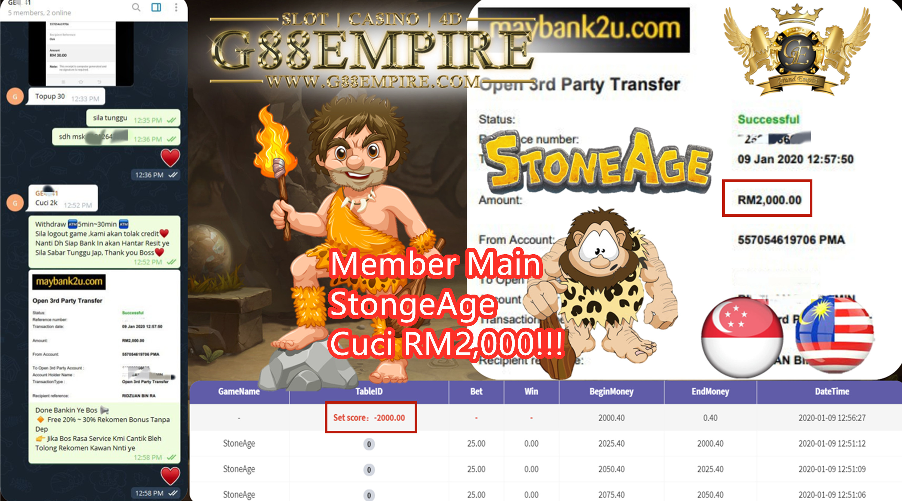 MEMBER MAIN STONGEAGE CUCI RM2,000!!!