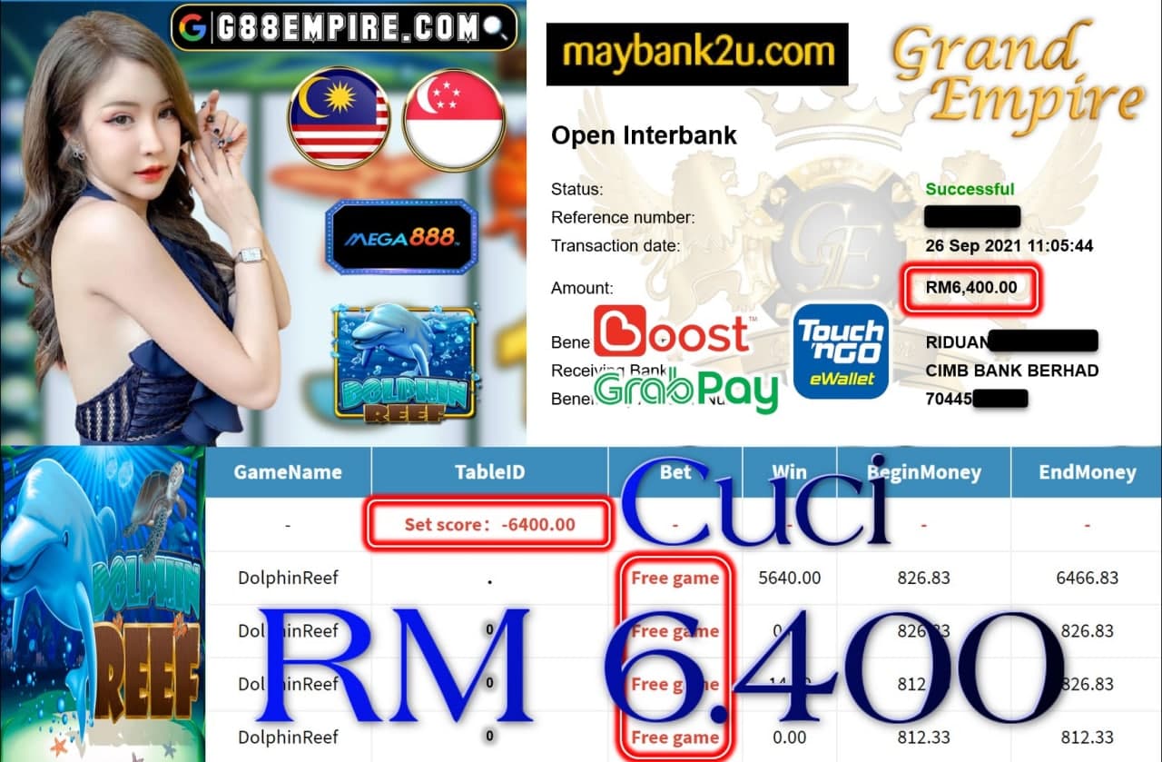 MEGA888 - DOLPHINREEF CUCI RM6,400!!!