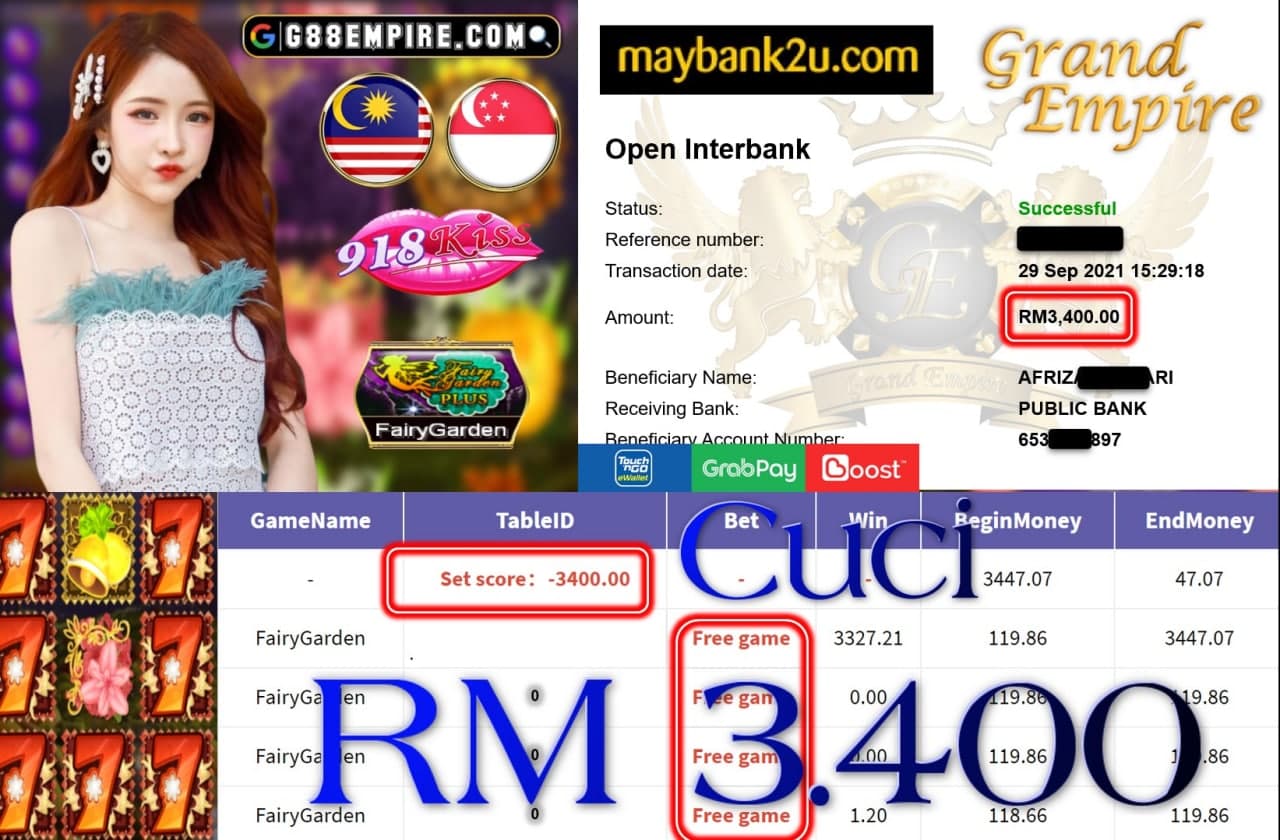 918KISS ORI  -  FAIRY GARDEN CUCI RM3,400!!!