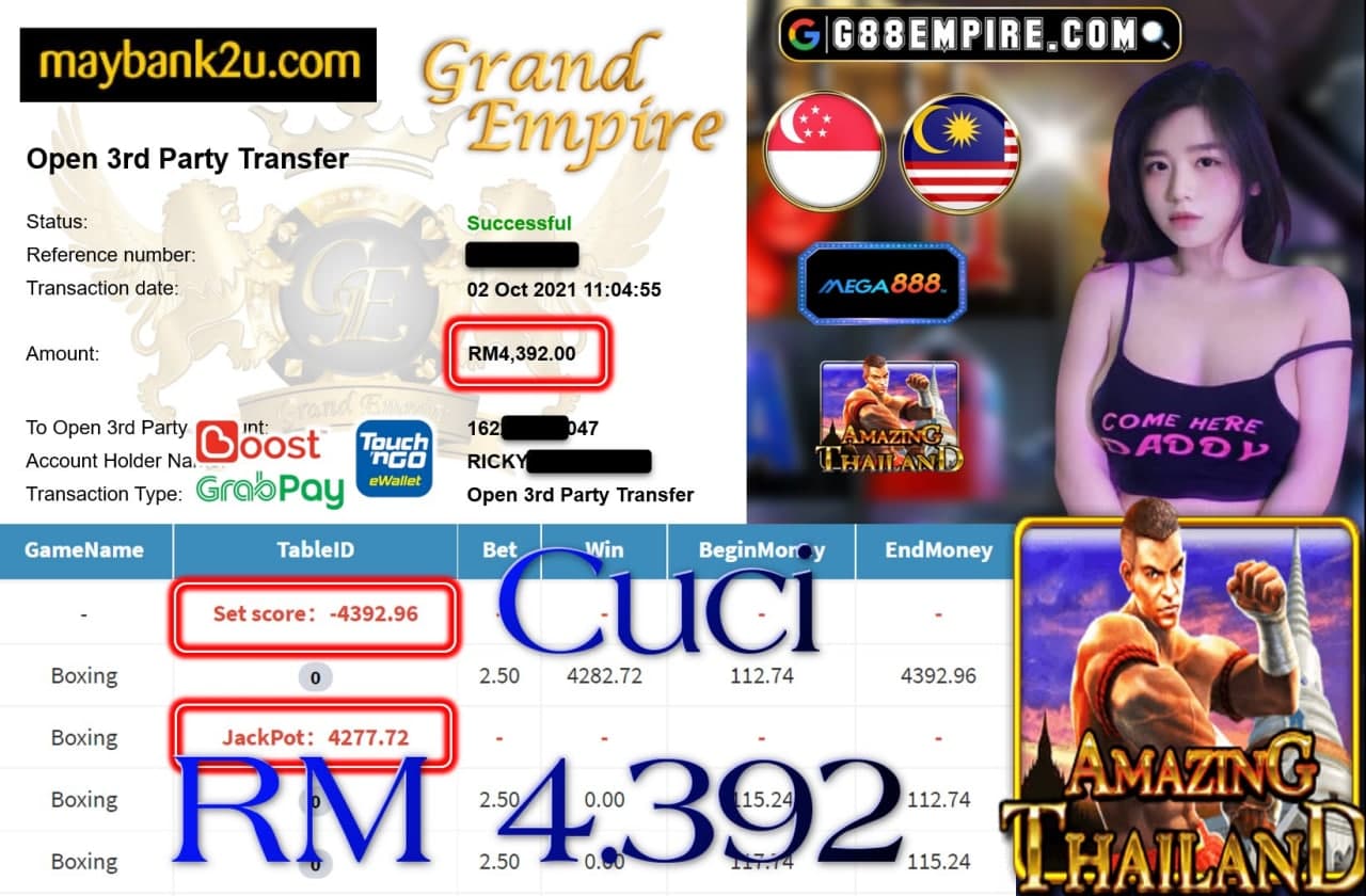 MEGA888 - BOXING CUCI RM4,392 !!!