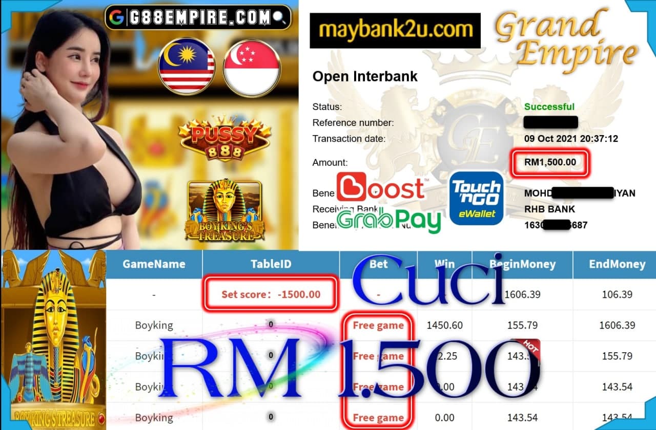 PUSSY888 - BOYKING CUCI RM1,500!!!